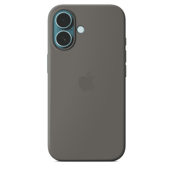 Apple Silicone Case MagSafe iPhone 16 - Stone Gray