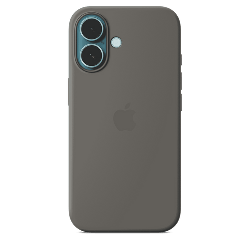 Apple Silicone Case MagSafe iPhone 16 - Stone Gray