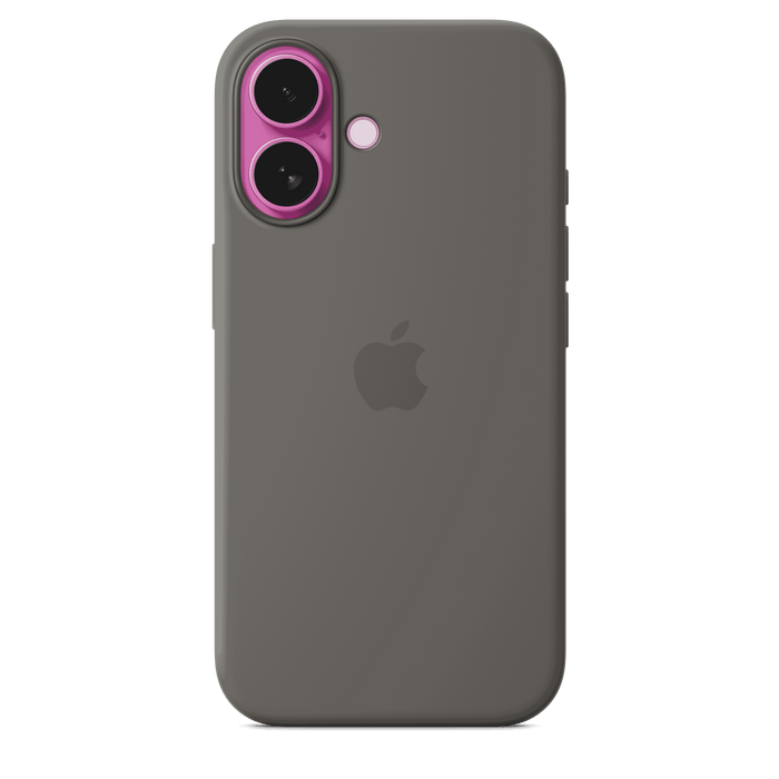 Apple Silicone Case MagSafe iPhone 16 - Stone Gray
