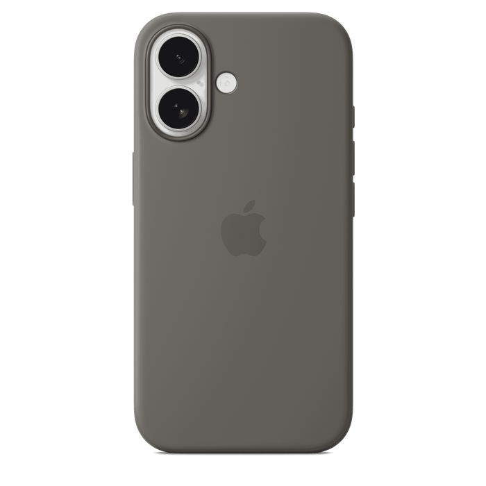 Apple Silicone Case MagSafe iPhone 16 - Stone Gray