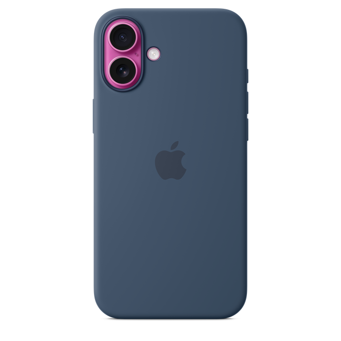 Apple Silicone Case MagSafe iPhone 16 Plus - Denim