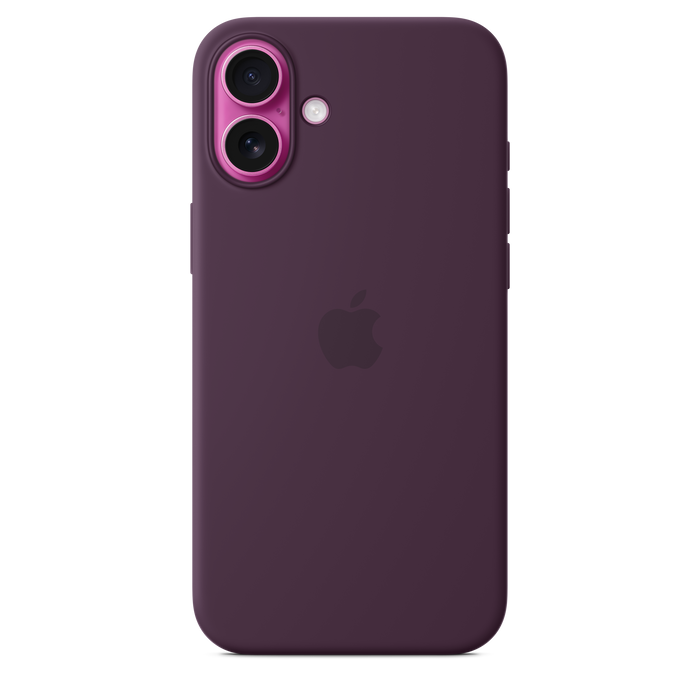 Apple Silicone Case MagSafe iPhone 16 Plus - Plum