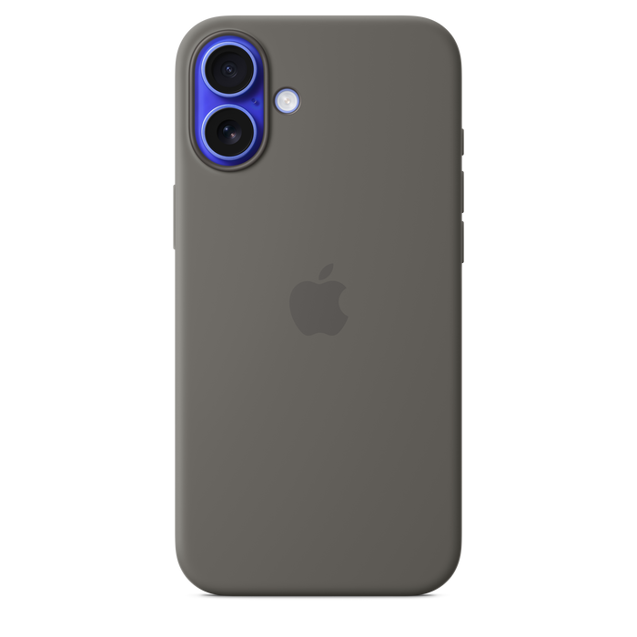 Apple Silicone Case MagSafe iPhone 16 Plus - Stone Gray