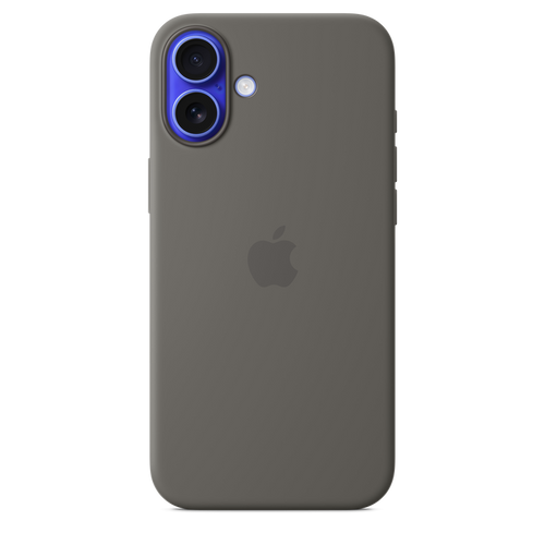 Apple Silicone Case MagSafe iPhone 16 Plus - Stone Gray