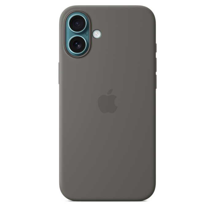 Apple Silicone Case MagSafe iPhone 16 Plus - Stone Gray