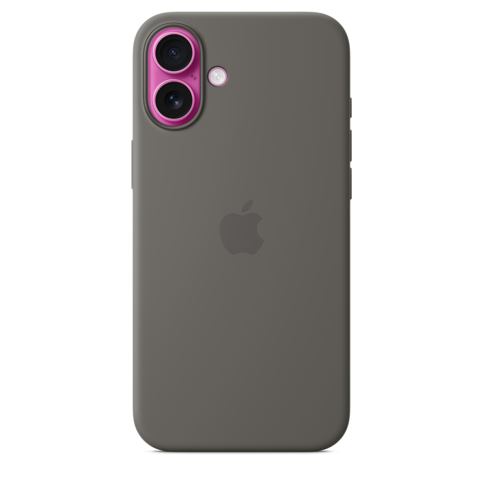 Apple Silicone Case MagSafe iPhone 16 Plus - Stone Gray