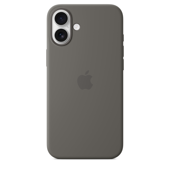 Apple Silicone Case MagSafe iPhone 16 Plus - Stone Gray
