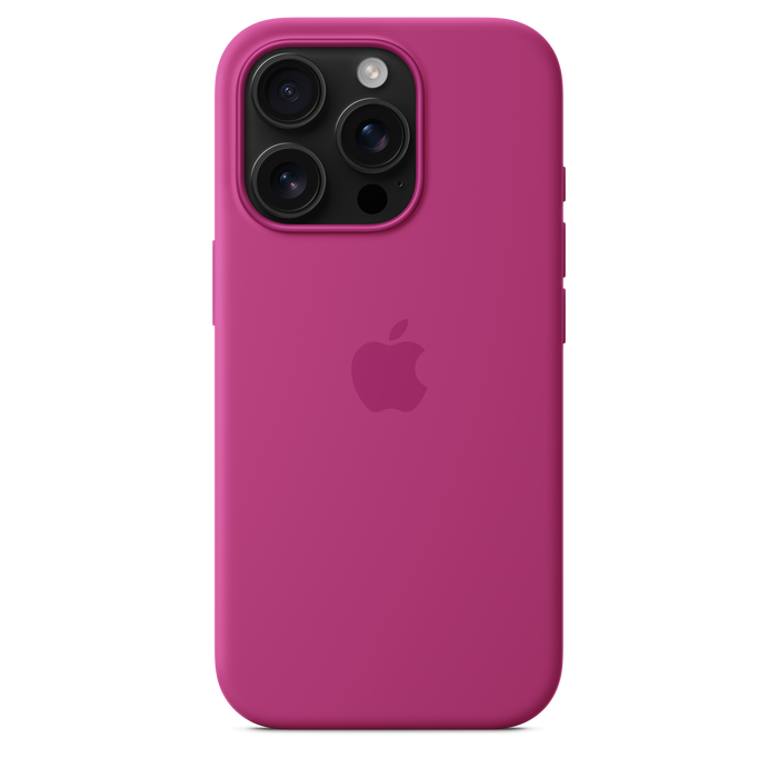 Apple Silicone Case MagSafe iPhone 16 Pro - Fuchsia