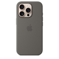 Apple Silicone Case MagSafe iPhone 16 Pro - Stone Gray
