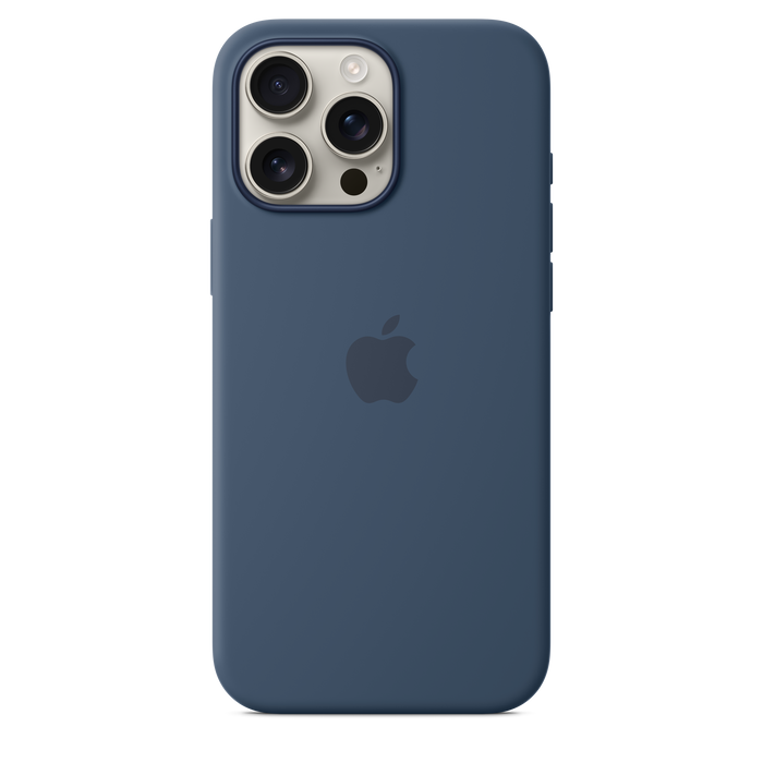 Apple Silicone Case MagSafe iPhone 16 Pro Max - Denim