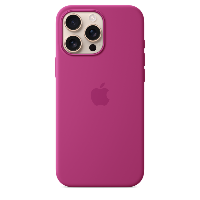Apple Silicone Case MagSafe iPhone 16 Pro Max - Fuchsia