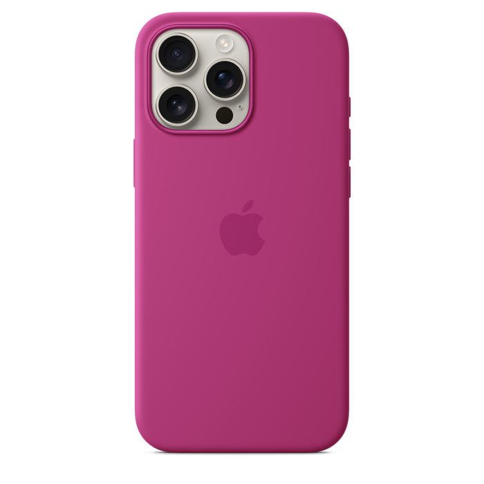 Apple Silicone Case MagSafe iPhone 16 Pro Max - Fuchsia
