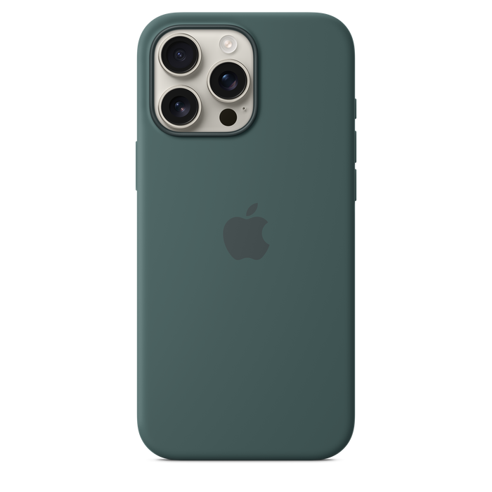 Apple Silicone Case MagSafe iPhone 16 Pro Max - Lake Green