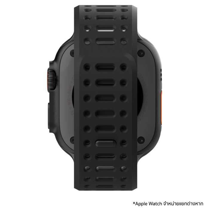 สายนาฬิกา Air Sport Strap สำหรับ Apple Watch 44 - 49 มม. - Black หัวเข็มขัดแม่เหล็กปลดเร็ว แบรนด์ UNIU
