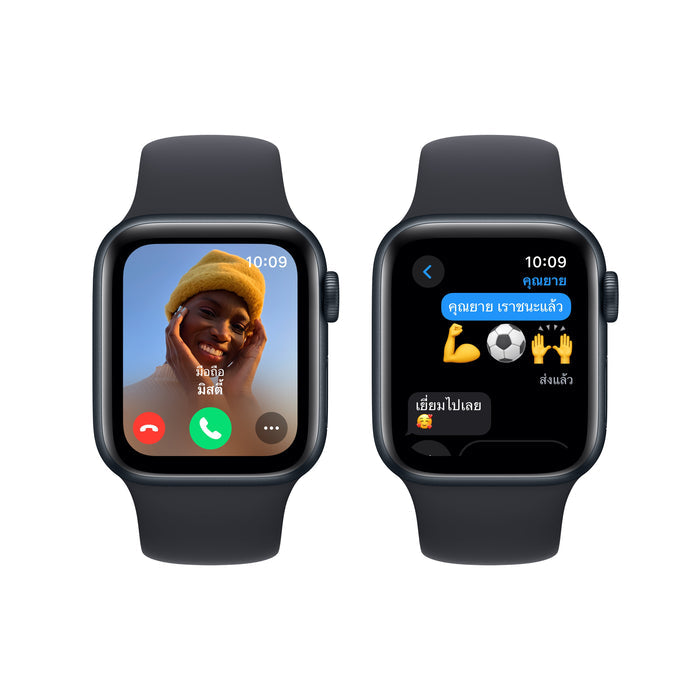 Apple Watch SE GPS 40mm Midnight Aluminum Case with Midnight Sport Band - M/L