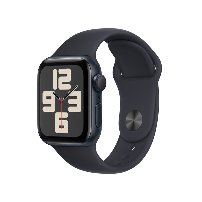 Apple Watch SE GPS 40mm Midnight Aluminum Case with Midnight Sport Band - S/M