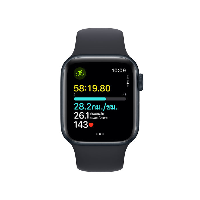 Apple Watch SE GPS 40mm Midnight Aluminum Case with Midnight Sport Band - S/M