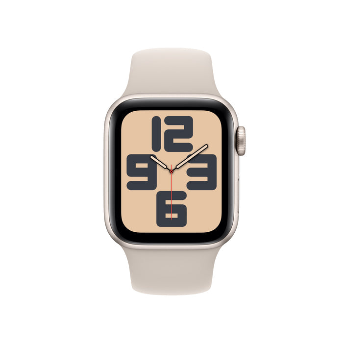 Apple Watch SE GPS 40mm Starlight Aluminum Case with Starlight Sport Band - S/M