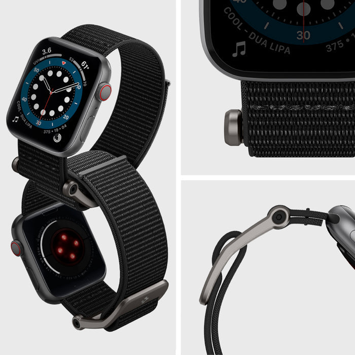 สาย Apple Watch Spigen Dura Pro Flex [42มม./44มม./45มม./49มม.] สี Black