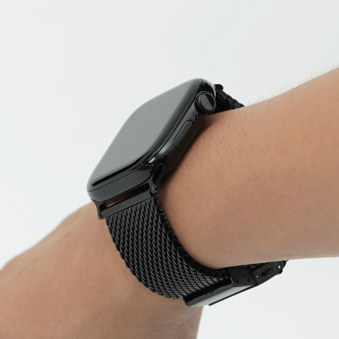 สายนาฬิกา MeshPro Apple Watch Ultra - Stainless Black หรูหรา แบรนด์ UNIU