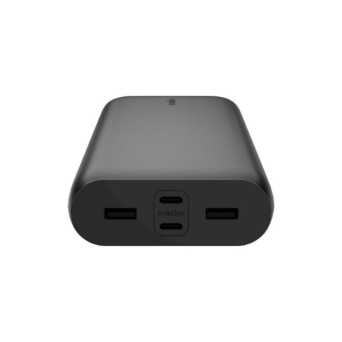 แบตเตอรี่สำรอง Belkin Boost Charge 4 พอร์ต ความจุ 26000mAh สีดำ