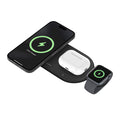 แท่นชาร์จไร้สาย Belkin BOOST CHARGE Qi2 3-in-1 Wireless Charging Pad 15W with Apple Watch สี Black