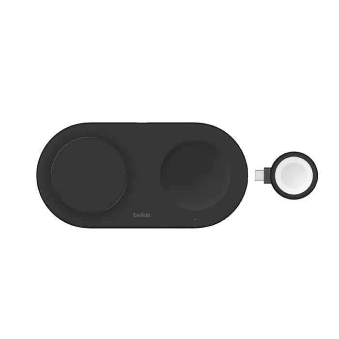 แท่นชาร์จไร้สาย Belkin BOOST CHARGE Qi2 3-in-1 Wireless Charging Pad 15W with Apple Watch สี Black