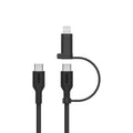 สายชาร์จ Belkin BoostCharge Pro 2 in 1 USB-C and Lightning ความยาว 1.5 เมตร สีดำ