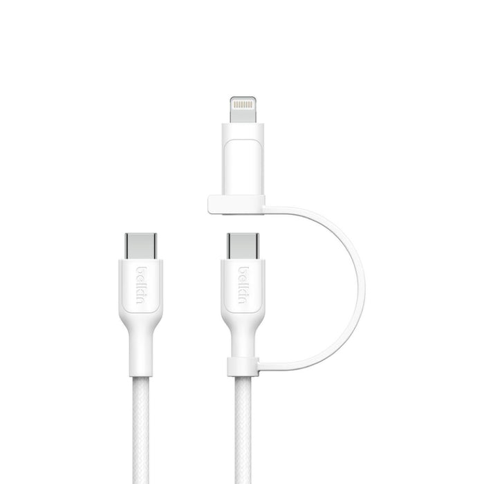 สายชาร์จ Belkin BoostCharge Pro 2 in 1 USB-C and Lightning ความยาว 1.5 เมตร