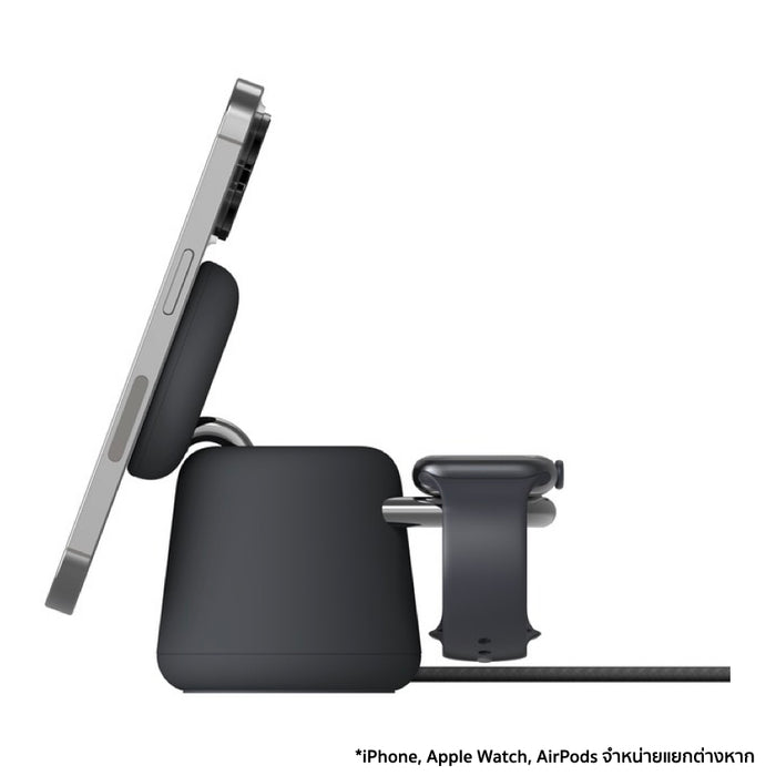 แท่นชาร์จไร้สาย Belkin BoostCharge Pro รองรับ MagSafe 15 วัตต์ สี Charcoal