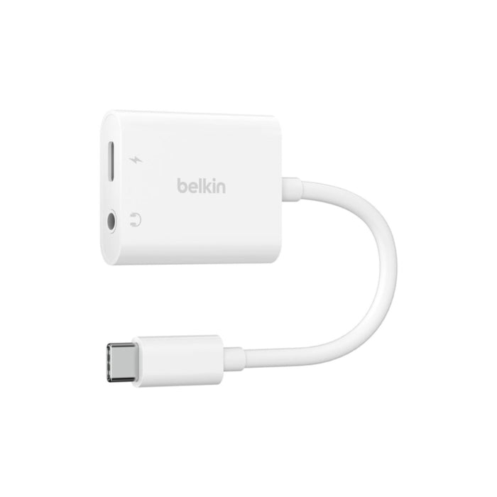 อะแดปเตอร์หูฟัง Belkin Rockstar USB-C และ 3.5 Audio รองรับการชาร์จ 60 วัตต์