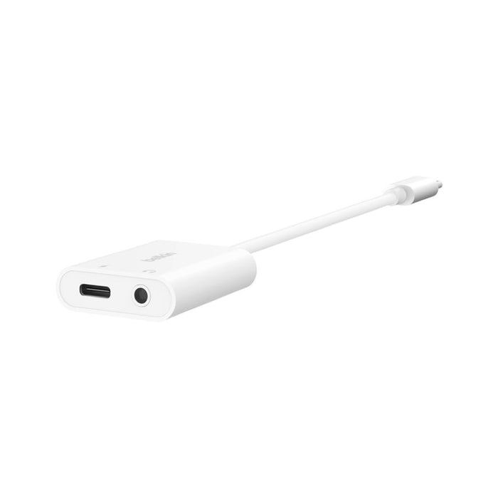 อะแดปเตอร์หูฟัง Belkin Rockstar USB-C และ 3.5 Audio รองรับการชาร์จ 60 วัตต์