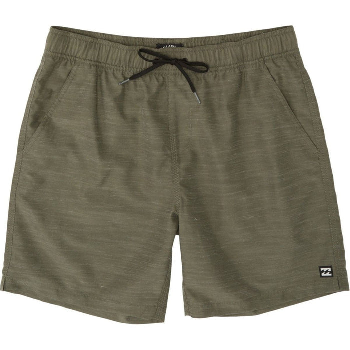 Billabong Boys All Day Slub Elastic Boardshort in Army - BoardCo