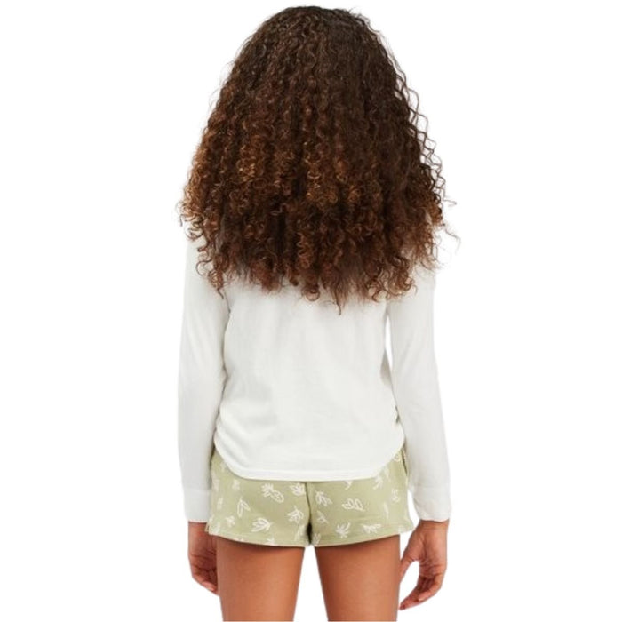 Billabong Pineapple Palms Girls Sweatshorts in Avocado - BoardCo