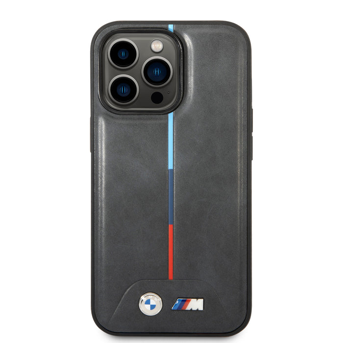 เคสกันกระแทก BMW M Mag Quilted Pu สำหรับ iPhone 15 Pro สี Grey