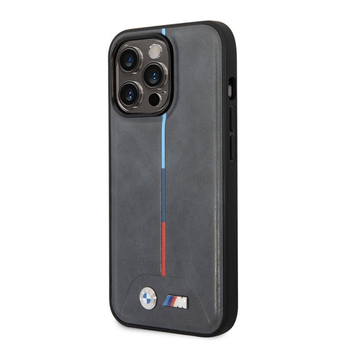 เคสกันกระแทก BMW M Mag Quilted Pu สำหรับ iPhone 15 Pro สี Grey