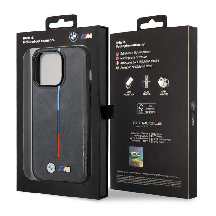 เคสกันกระแทก BMW M Mag Quilted Pu สำหรับ iPhone 15 Pro สี Grey