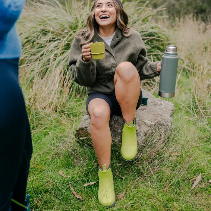 Bobbi Ankle Boot // Lime & Olive [Retired]