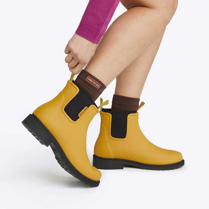 Bobbi Ankle Boot // Mustard Yellow & Black [Retired]