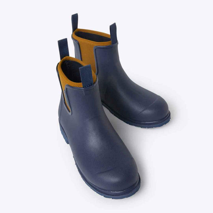 Bobbi Ankle Boot // Oxford Blue & Tan [Retired]