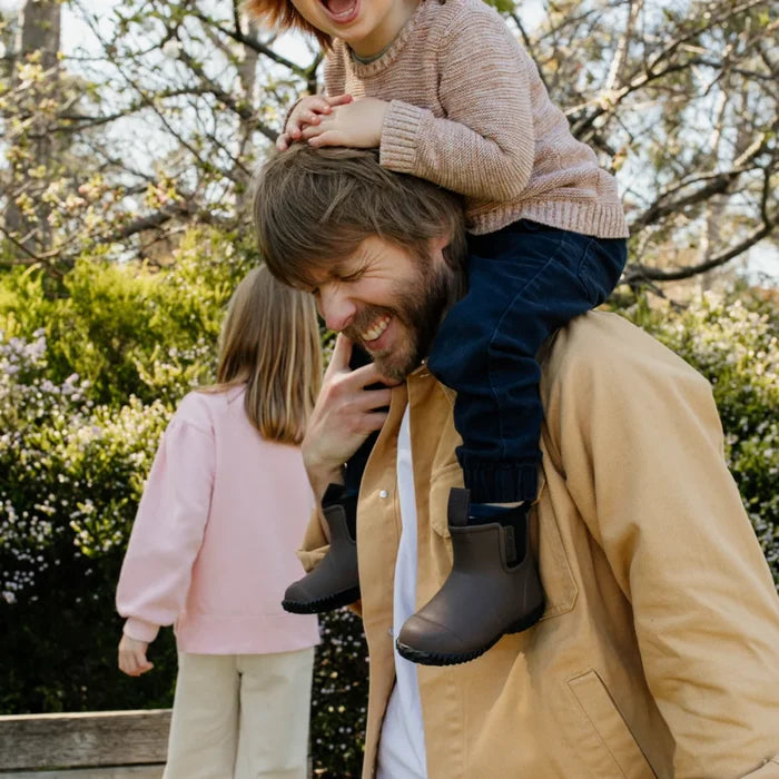 Bobbi Kids Gumboot // Chocolate & Black [Retired]