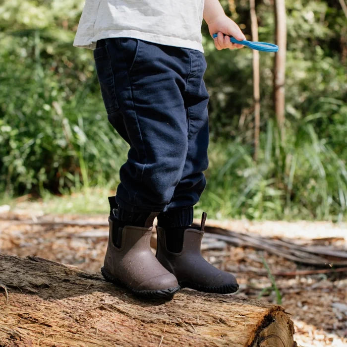 Bobbi Kids Gumboot // Chocolate & Black [Retired]