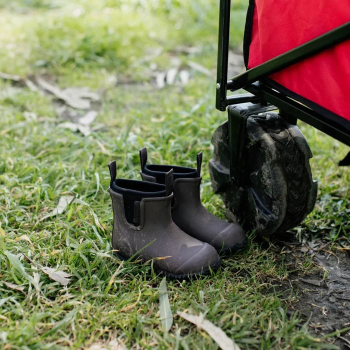 Bobbi Kids Gumboot // Chocolate & Black [Retired]