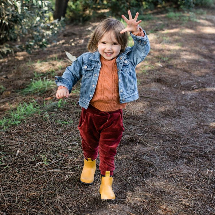 Bobbi Kids Gumboot // Mustard Yellow