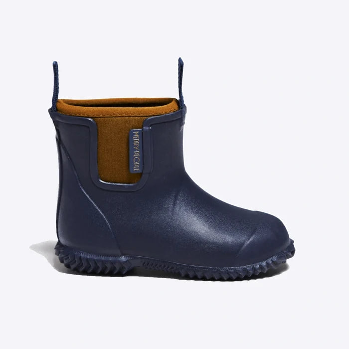 Bobbi Kids Gumboot // Oxford Blue & Tan [Retired]