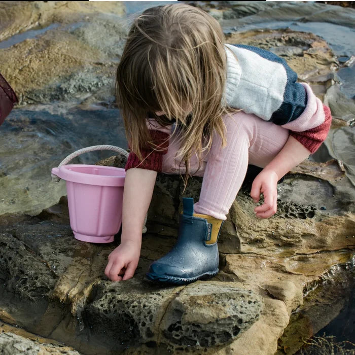 Bobbi Kids Gumboot // Oxford Blue & Tan [Retired]
