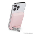 แบตเตอรี่สำรองไร้สาย Boost Charge 7.5 วัตต์ พร้อมขาตั้ง สี Pink
