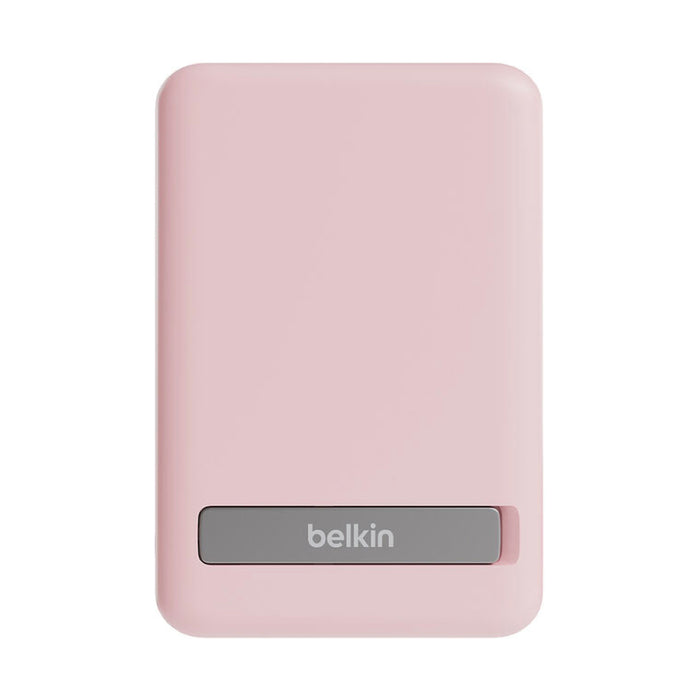 แบตเตอรี่สำรองไร้สาย Boost Charge 7.5 วัตต์ พร้อมขาตั้ง สี Pink