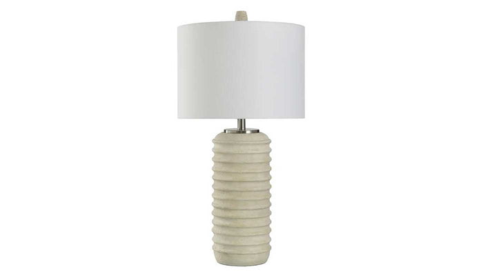 Brie Brushed Steel Table Lamp