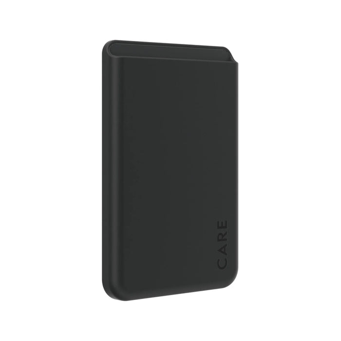กระเป๋าใส่บัตร Fashionable Cardholder สำหรับ iPhone สี Black ดีไซน์บาง แบรนด์ CARE by PanzerGlass